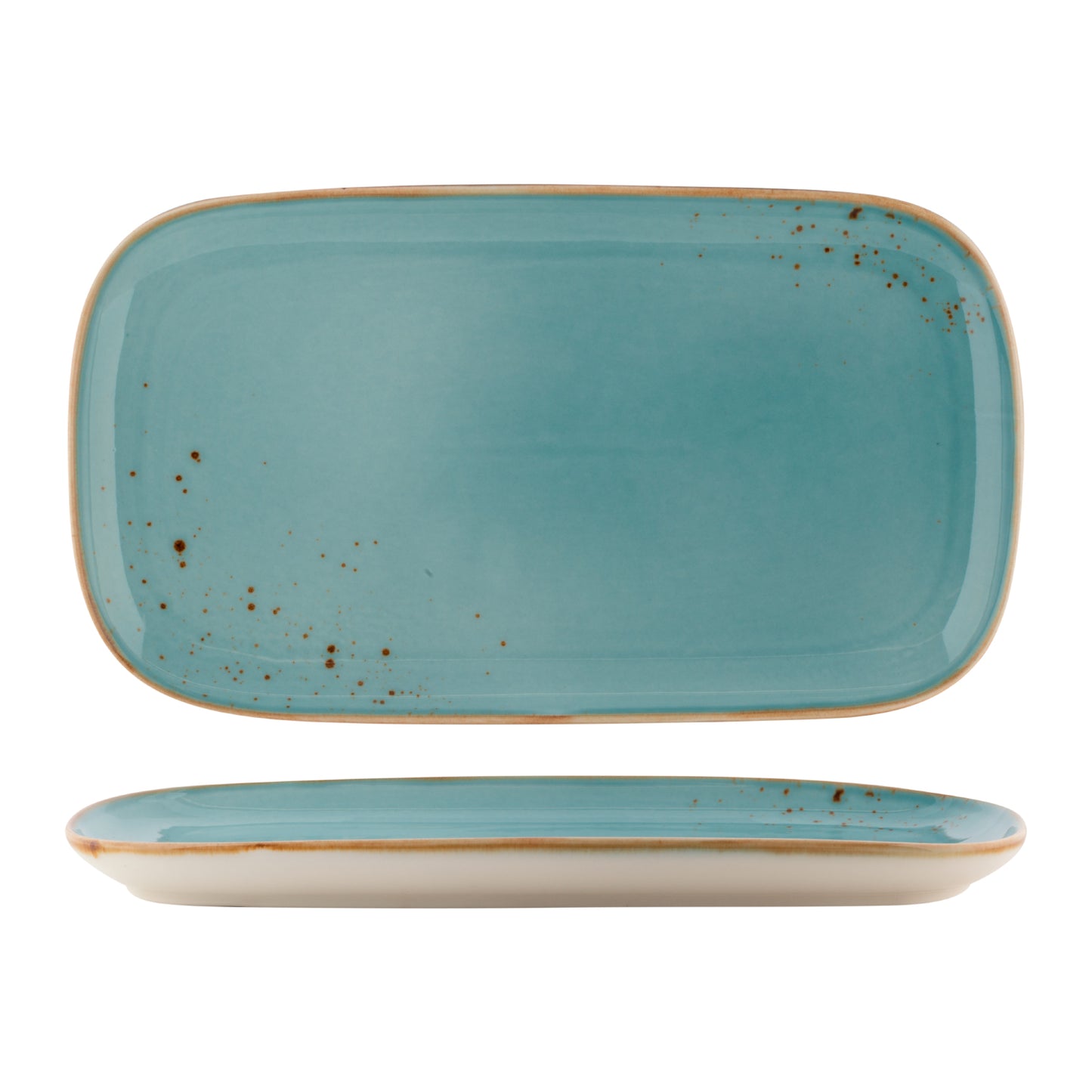 FYNBOS - ATLANTIC BLUE - RECTANGULAR PLATE - 25.5CM X 14.5CM (6) (Fortis)