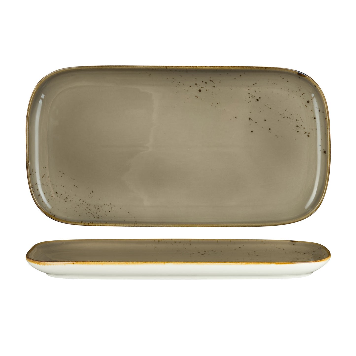RECTANGULAR PLATE - 35.5 X 18.5CM (4) (Fortis)