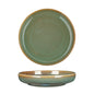 FYNBOS - ALOE GREEN - ROUND DEEP COUPE PLATE - 23CM X 4.5CM (4) (Fortis)