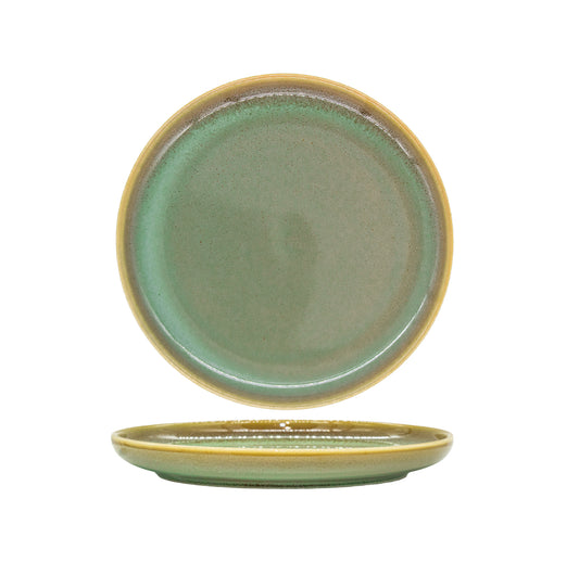FYNBOS - ALOE GREEN - ROUND PLATE - 18CM (6) (Fortis)