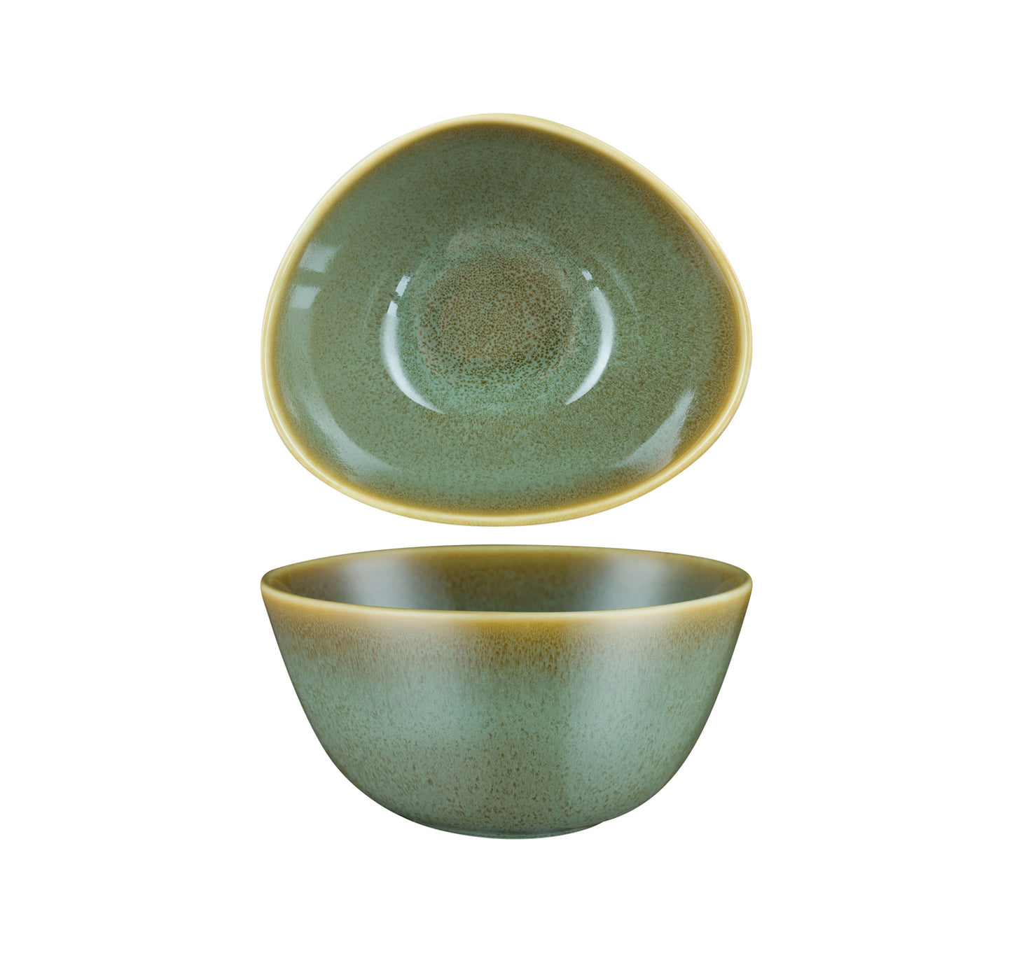 FYNBOS - ALOE GREEN - OVAL BOWL - 12CM - 30CL (6) (Fortis)