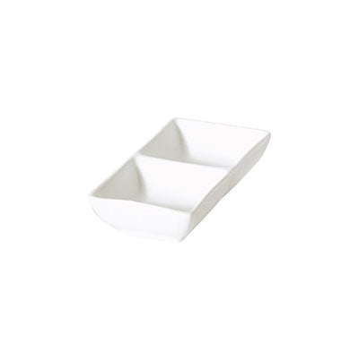 RECT. 2-DIVIDED DISH - 14CM (12) (Fortis)