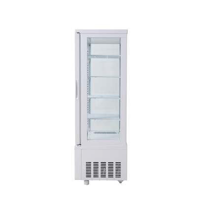 Refrigerated glass display cabinet - 98Lt, White (POLARCAB)
