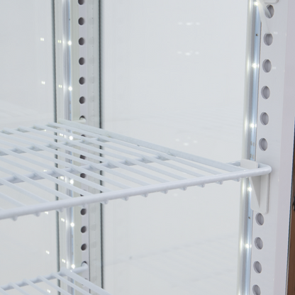Refrigerated glass display cabinet - 74Lt, White (POLARCAB)