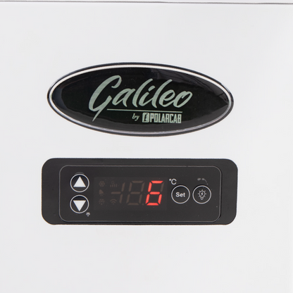 Refrigerated glass display cabinet - 56Lt, White (POLARCAB)