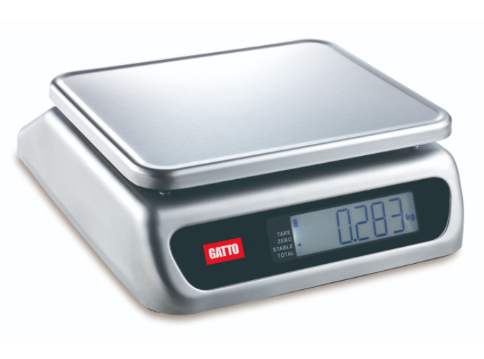 GATTO STAINLESS STEEL PORTION CONTROL SCALE - IP67 WATERPROOF - 10KG (1g INCREMENTS)