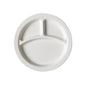 POLYCARBONATE 3 DIVISION DINNER PLATE 22.9CM DIAMETER – WHITE