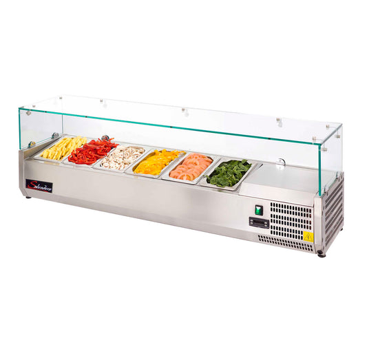 PIZZA INGREDIENT FRIDGE SALVADORE - 1400MM (Salvadore)