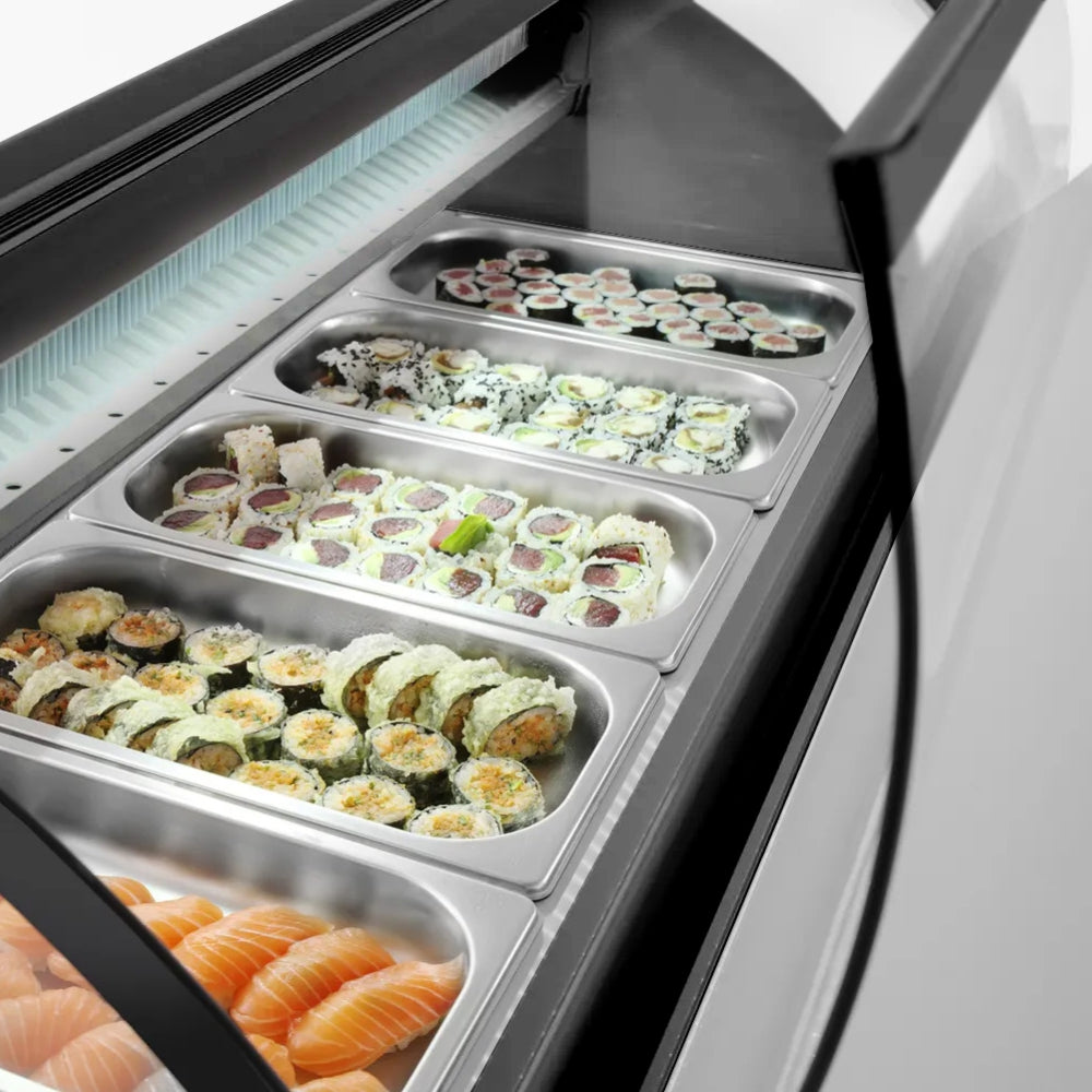 7 Division Sushi Display Fridge (POLARCAB) - Catering
