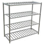 GATTO POT RACK S/STEEL 201 ECONO 1200 X 500 X 1550MM