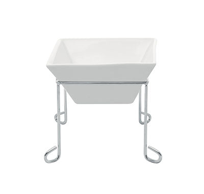SMALL SQUARE BOWL STAND 140 X 120MM (1) (Fortis)