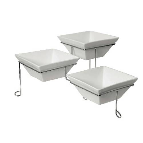 TRIPLE SQUARE PLATE STAND 3 X 172MM/120/180/240 (1) (Fortis)