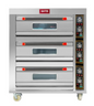 GATTO 3 DECK 6 TRAY ELECTRIC PIZZA OVEN WITH CERAMIC FLOORS - EXCLUDES TRAYS (600 X 400 TRAY)