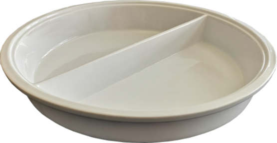 GATTO CERAMIC GASTRONORM INSERT ROUND DIVIDED 325X65MM