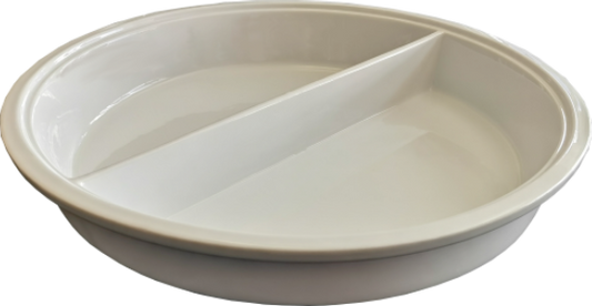 GATTO CERAMIC GASTRONORM INSERT ROUND DIVIDED 325X65MM