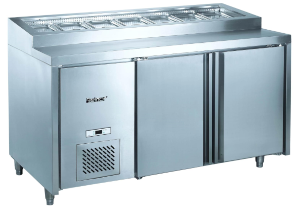 PACIFIC 2 DOOR PIZZA TOP UNDERBAR REFRIGERATOR (EXCL. INSERTS)