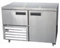 Stainless steel door underbar fridge 1.2m-1.5 Door- plain top (Just Refrigeration) - Catering