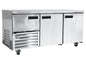 Stainless steel door underbar fridge 1.8m-2.5 Door- plain top (Just Refrigeration) - Catering