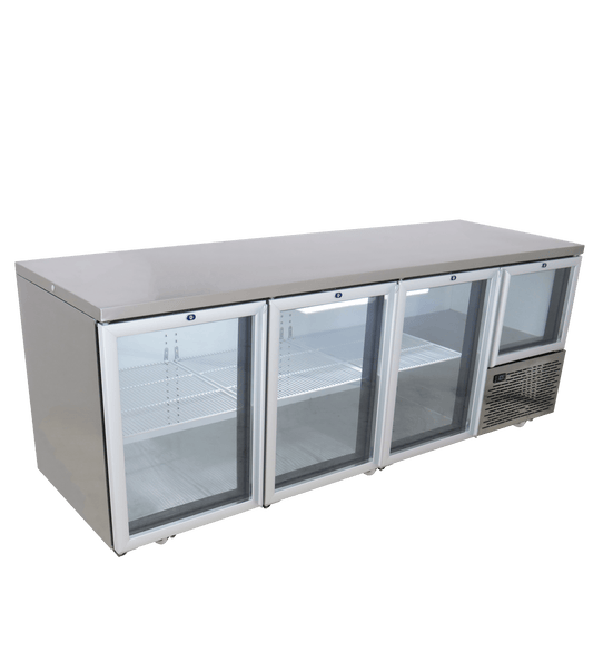 FRIDGE STAR UNDER BAR FRIDGE S/S EXTERIOR 3 AND HALF SWING GLASS DOORS INCL
CASTORS AND EMS - FLAT TOP - Catering