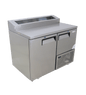 FRIDGE STAR UNDER BAR FRIDGE S/S EXTERIOR 1 AND HALF SWING SOLID DOORS INCL
CASTORS AND EMS - PIZZA TOP - Catering