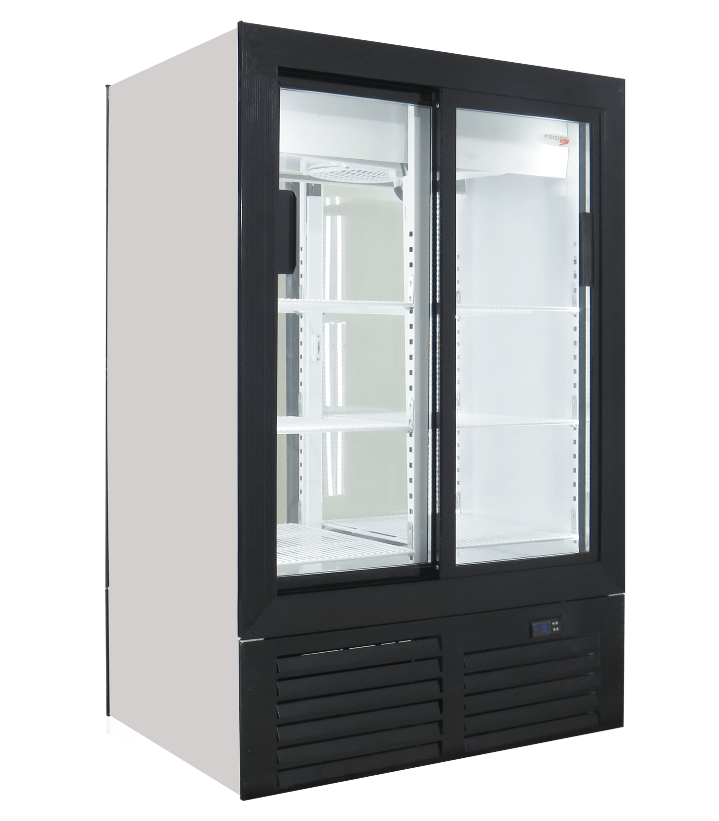 FRIDGE STAR FULL HEIGHT DOUBLE LANE SLIDING GLASS DOOR NO HEADER (390 LT) - Catering