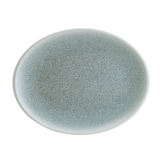 LUCA OCEAN BLUE – Oval Coupe Plate – 31 × 24 CM (6) (BONNA)