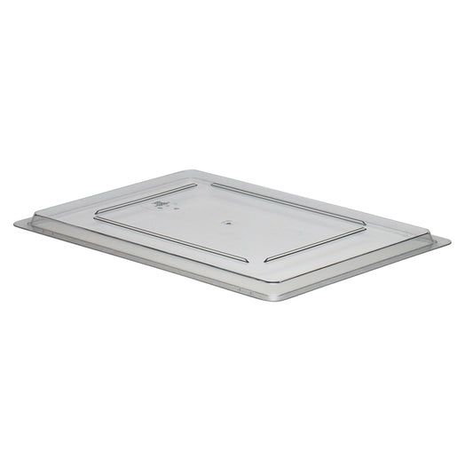 STORAGE BOX SMALL FLAT LID POLYCARBONATE CLEAR 30.5CM W X 45.7CM L
