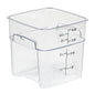 SQUARE POLYCARBONATE STORAGE CONTAINER CLEAR