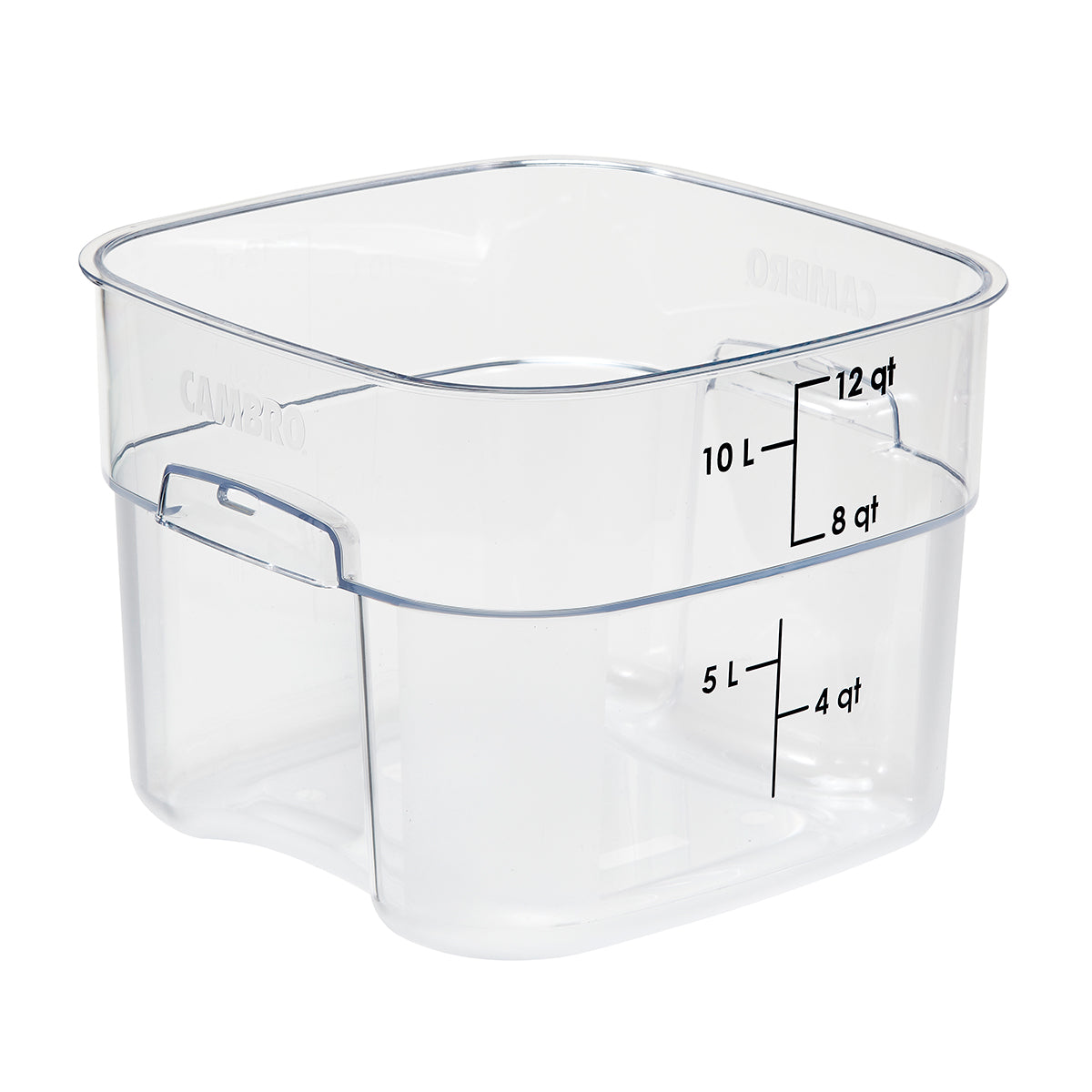 SQUARE POLYCARBONATE STORAGE CONTAINER CLEAR