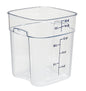 SQUARE POLYCARBONATE STORAGE CONTAINER CLEAR 18 LTR