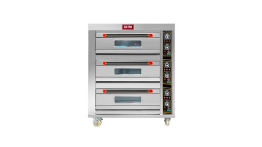GATTO HEAVY DUTY 3 DECK 6 PAN OVEN - GAS