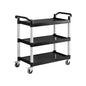 Plastic Tea Trolley (3 tier -no bins) (SMARTCHEF)