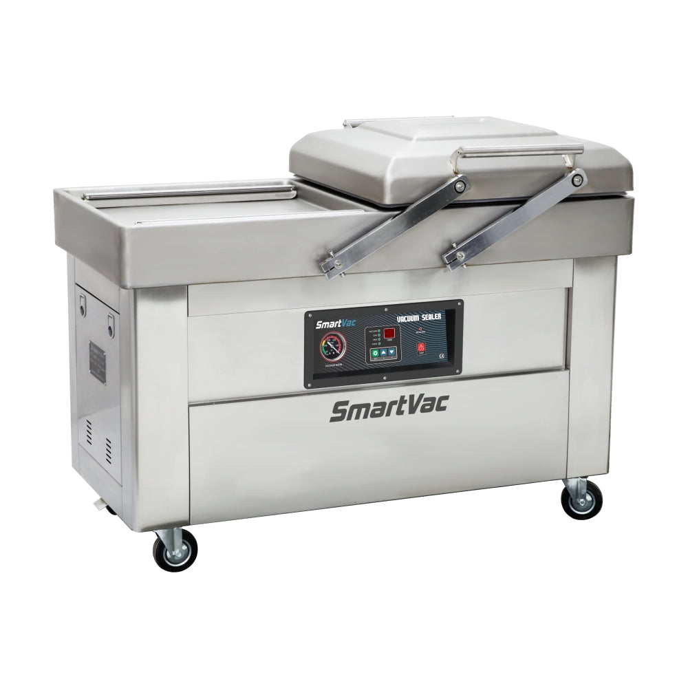 Vacuum pack machine alternating chambers with gas flush (SMARTVAC) - Catering
