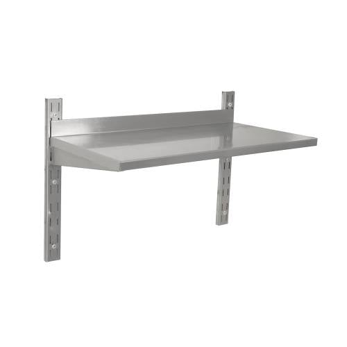 S/STEEL WALL SHELVING SINGLE - 600 X 300MM (Global)