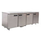 Stainless steel door remote pizza top underbar fridge 1.8m (Just Refrigeration) - Catering