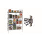 SHELVING UNIT ZINC/EPOXY SHELF - 905MM - WITH CLIPS (Global)