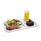 TUFF TRAY - 3 DIV (WHITE) CAFETERIA TRAY (345 X 205 X 20MM) (Tuff Tray)