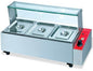 GATTO TABLE MODEL BAIN MARIE C/W SNEEZEGUARD-  INCLUDES 3 X GN1/2 INSERTS + LIDS - Catering