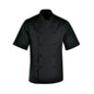 CHEFS UNIFORM JACKET BASIC SHORT - BLACK - X SMALL (Chef Equip)