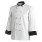 CHEFS UNIFORM JACKET CONTRAST LONG - SMALL (Chef Equip)