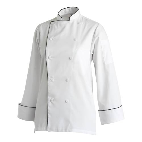 CHEFS UNIFORM LADIES BASIC JACKET - SMALL (Chef Equip)