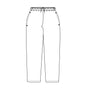 CHEFS UNIFORM - BAGGIES BLACK - LARGE - DRAWCORD (Chef Equip)