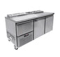 UNDERBAR FRIDGES - PIZZA TOP - SOLID DOOR - 2 AND HALF DOOR (Salvadore)