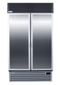 STAYCOLD Upright Double Solid Hinged Door Display Freezer - Catering