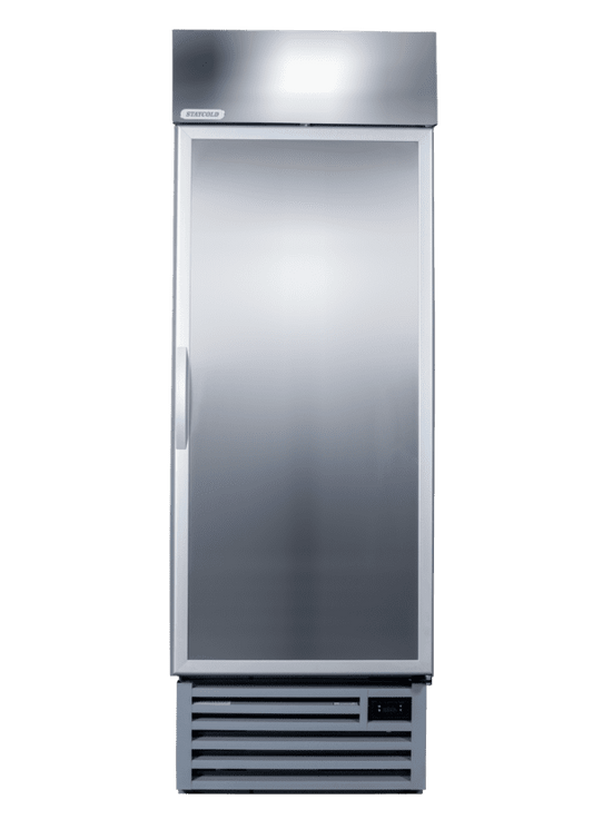 STAYCOLD Single Solid Hinged Door Upright Cooler - Catering