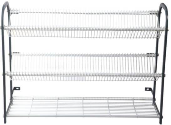 GATTO 1100 WALL MOUNT CROCKERY RACK 3 TIER 106  PLATES + CUP RACK