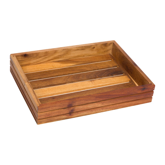WOOD DISPLAY BASKET (400 X 300 X 70MM) INFINITI (Infiniti)