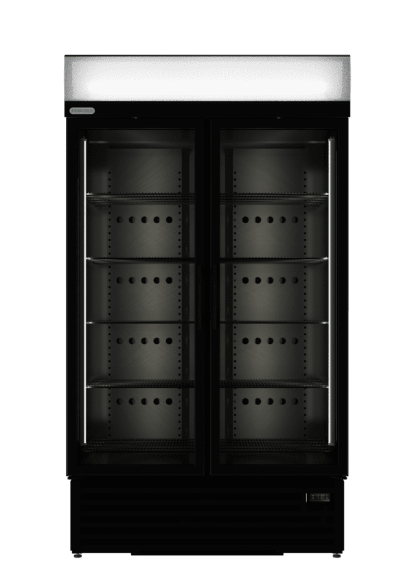STAYCOLD Carbon Edition Double Door Display Freezer - Catering