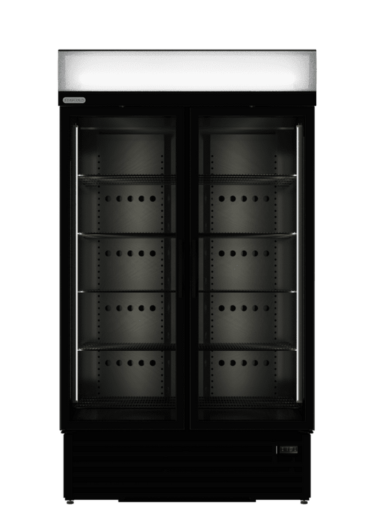 STAYCOLD Carbon Edition Double Door Display Freezer - Catering
