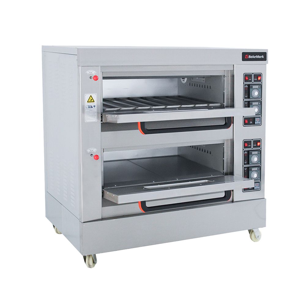 Double Deck Gas Oven - 1 Tray Per Deck (2) (BAKEMARK)